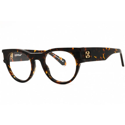 Off-White Unisex Eyeglasses - Havana Full Rim Round | STYLE 87 OERJ087S25PLA0016000 ,