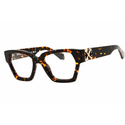 Off-White Women's Eyeglasses - Havana Acetate Cat Eye | STYLE 8F OERJ08FS25PLA0016000 ,
