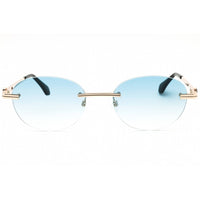 Palm Angels Unisex Sunglasses - Gold Metal Oval Frame | CRYSTAL PERI10HS25MET0017644 ,