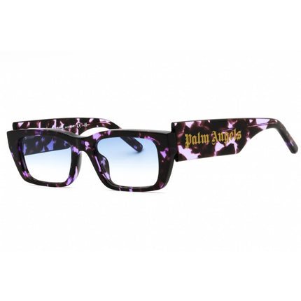 Palm Angels Unisex Sunglasses - Havana Purple Rectangular | PALM PERI002C99PLA0013449 ,