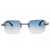 Palm Angels Unisex Sunglasses - Gunmetal Metal Geometric | QUARTZ PERI10GS25MET0011007 ,