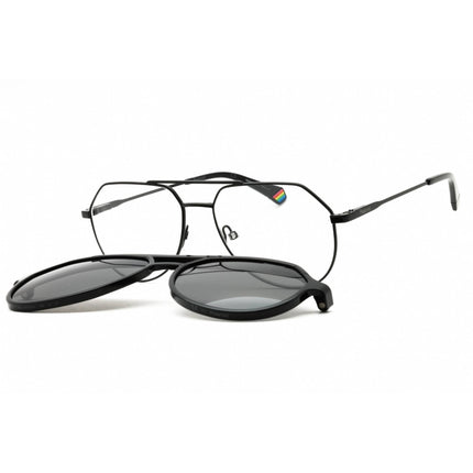 Polaroid Core Unisex Sunglasses - Black Metal Full Rim Aviator | PLD 6156/CS 0807 M9 ,