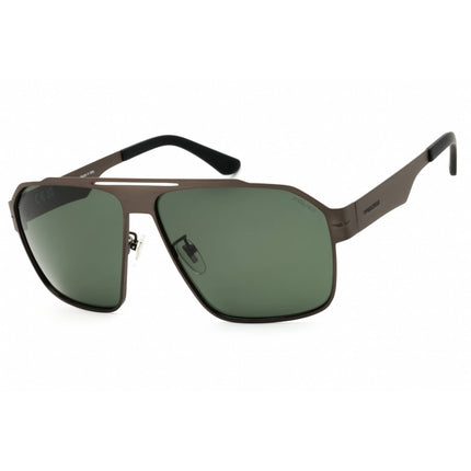 Police Men's Sunglasses - Semi Matt Total Satin Gunmetal Metal Aviator | SPLL08M I47P ,