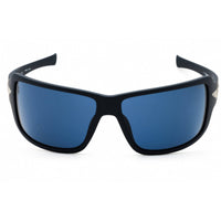 Police Men's Sunglasses - Dark Navy Plastic Full Rim Wraparound Frame | SPLN37 0C03 ,