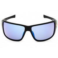 Police Men's Sunglasses - Shiny Black Plastic Full Rim Wraparound Frame | SPLN37 0Z42 ,