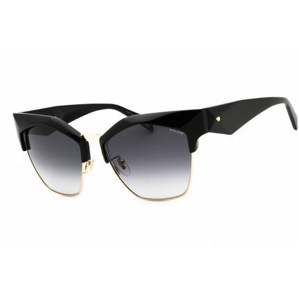 Police Women's Sunglasses - Shiny Black Metal Full Rim Cat Eye Frame | SPLN59 0Z42 ,