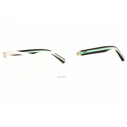 Police Kid's Eyeglasses - Matte Crystal Acetate Full Rim Rectangular | VK049 0881 ,