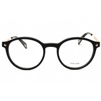 Police Men's Eyeglasses - Shiny Black Acetate Full Rim Round Frame | VPLG27M 0700 ,