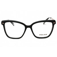 Police Women's Eyeglasses - Shiny Black Acetate Full Rim Cat Eye Frame | VPLG28 700Y ,