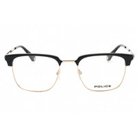 Police Men's Eyeglasses - Shiny Camel Metal Full Rim Rectangular Frame | VPLL64M 08FE ,