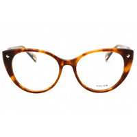 Police Women's Eyeglasses - Shiny Medium Havana Acetate Cat Eye Frame | VPLM02 09XW ,