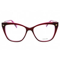 Police Women's Eyeglasses - Burgundy/Purple Acetate Full Rim Cat Eye | VPLM03 01CI ,