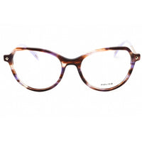 Police Women's Eyeglasses - Purple Streaked Brown Acetate Cat Eye Frame | VPLM07 0P82 ,