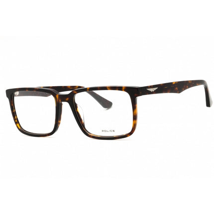 Police Men's Eyeglasses - Shiny Havana Acetate Full Rim Rectangular | VPLN17M 0722 ,