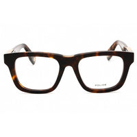 Police Men's Eyeglasses - Dark Havana Full Rim Rectangular 50mm Frame | VPLN29 04BL ,