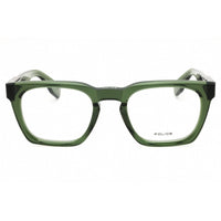 Police Men's Eyeglasses - Shiny Transparent Green Acetate Rectangular | VPLN64E 0G61 ,