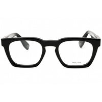 Police Men's Eyeglasses - Shiny Black Acetate Full Rim Rectangular | VPLN64M 0700 ,