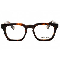 Police Men's Eyeglasses - Shiny Havana Acetate Full Rim Rectangular | VPLN64M 0706 ,
