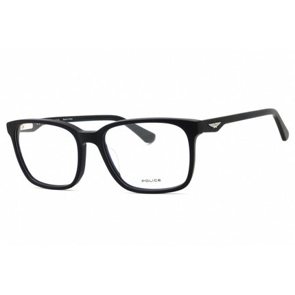 Police Men's Eyeglasses - Matte Navy Acetate Full Rim Rectangular Frame | VPLN81 3LWM ,