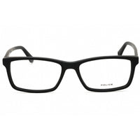 Police Men's Eyeglasses - Matte Black Acetate Full Rim Rectangular Frame | VPLN82 0703 ,