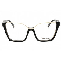Police Women's Eyeglasses - Shiny Black Metal Full Rim Cat Eye Frame | VPLP53M 0700 ,