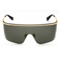 Roberto Cavalli Women's Sunglasses - Shiny Rose Gold Metal Shield Frame | SRC012M 0300 ,