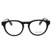 Salvatore Ferragamo Unisex Eyeglasses - Black Injected Propionate Round | SF2987E 001 ,