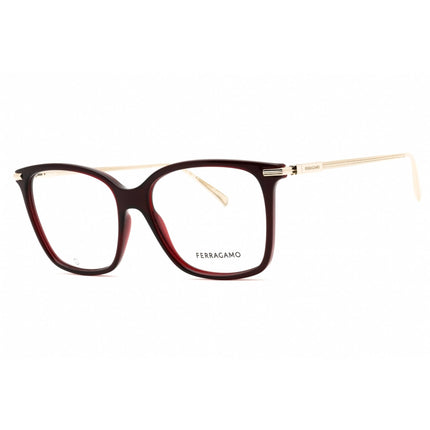 Salvatore Ferragamo Women's Eyeglasses - Transparent Burgundy Full Rim | SF2992 612 ,