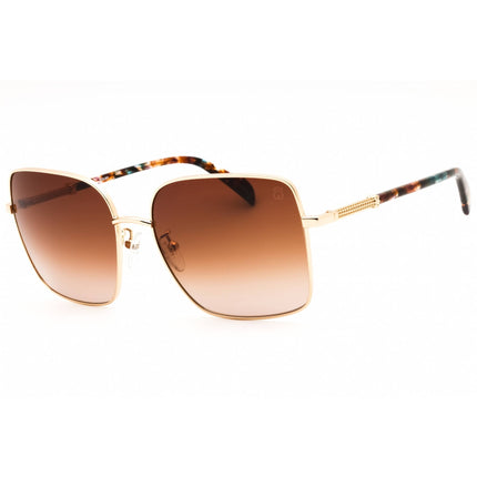 Tous Women's Sunglasses - Shiny Rose Gold Metal Full Rim Square Frame | STO435 0300 ,