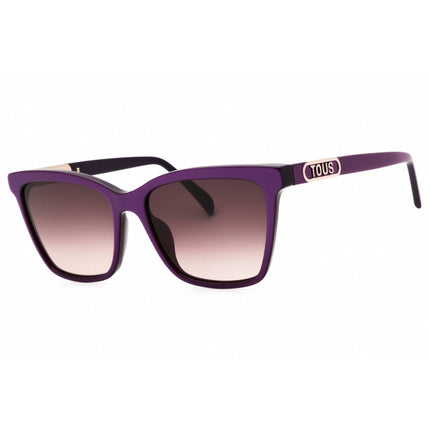 Tous Women's Sunglasses - Shiny Pearl Purple Acetate Full Rim Cat Eye | STOC20 0915 ,
