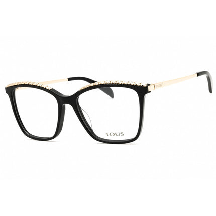 Tous Women's Eyeglasses - Shiny Black Acetate Full Rim Cat Eye Frame | VTOB38V 0700 ,