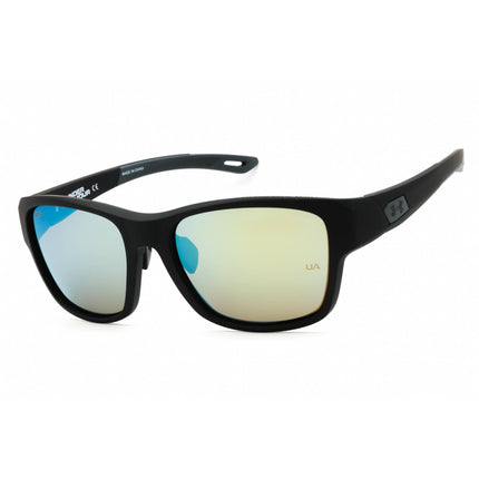 Under Armour Men's Sunglasses - Matte Black Blue Plastic Frame | UA 0009/F/S 00VK W1 ,