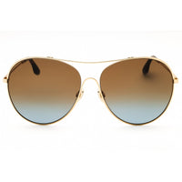 Victoria Beckham Women's Sunglasses - Blue Gradient Lens Gold Metal Frame | VB131S 720 ,