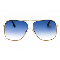 Victoria Beckham Women's Sunglasses - Teal Lens Gold Metal Navigator | VB132S 706 ,