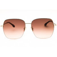 Victoria Beckham Women's Sunglasses - Wine Lens Gold Metal Square Frame | VB214SA 725 ,