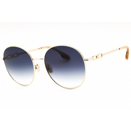 Victoria Beckham Women's Sunglasses - Blue Gradient Lens Gold Metal Round | VB231S 720 ,