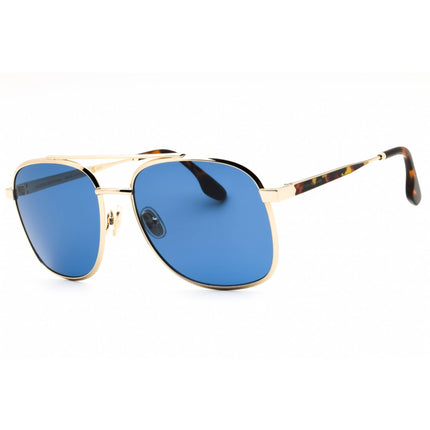 Victoria Beckham Women's Sunglasses - Blue Lens Gold Metal Aviator Frame | VB233S 720 ,