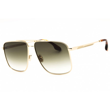 Victoria Beckham Women's Sunglasses - Khaki Lens Gold Metal Pilot Frame | VB240S 700 ,