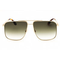 Victoria Beckham Women's Sunglasses - Khaki Lens Gold Metal Pilot Frame | VB240S 700 ,