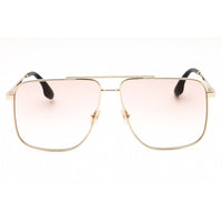 Victoria Beckham Women's Sunglasses - Blush Lens Gold Metal Pilot Frame | VB240S 770 ,