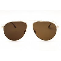 Victoria Beckham Women's Sunglasses - Khaki Lens Gold Full Rim Aviator | VB242S 700 ,