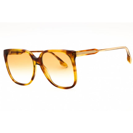 Victoria Beckham Women's Sunglasses - Blonde Havana Full Rim Square Frame | VB610S 222 ,