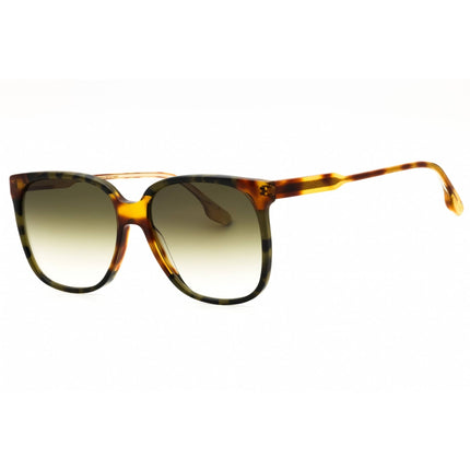 Victoria Beckham Women's Sunglasses - Blonde Havana/Green Havana Frame | VB610SCB 225 ,