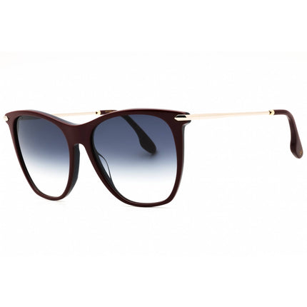 Victoria Beckham Women's Sunglasses - Burgundy/Blue Cat Eye Shape Frame | VB636S 619 ,
