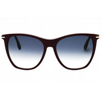 Victoria Beckham Women's Sunglasses - Burgundy/Blue Cat Eye Shape Frame | VB636S 619 ,