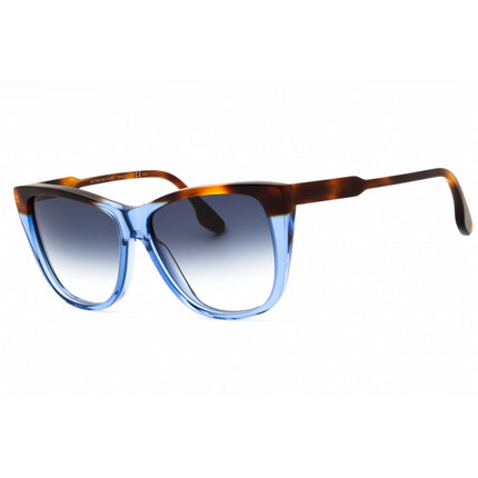 Victoria Beckham Women's Sunglasses - Havana Blue Full Rim Cat Eye Frame | VB639S 418 ,