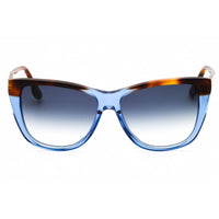 Victoria Beckham Women's Sunglasses - Havana Blue Full Rim Cat Eye Frame | VB639S 418 ,
