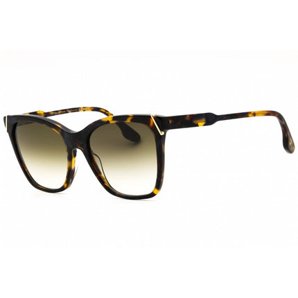 Victoria Beckham Women's Sunglasses - Havana Blue Full Rim Cat Eye Frame | VB640S 418 ,