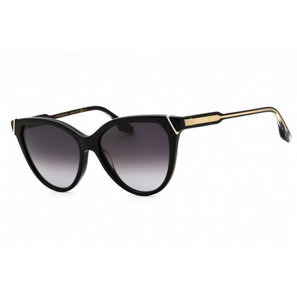 Victoria Beckham Women's Sunglasses - Grey Gradient Lens Black Cat Eye | VB641S 001 ,