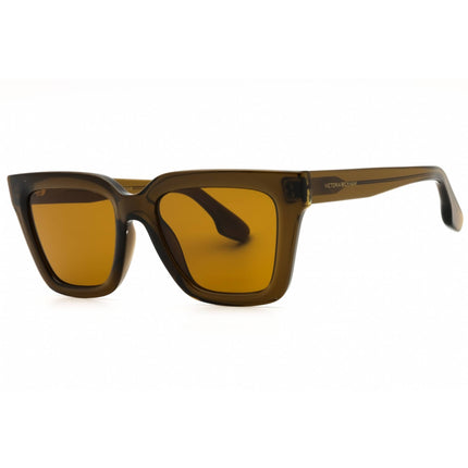 Victoria Beckham Women's Sunglasses - Brown Lens Khaki Full Rim Square | VB644S 316 ,